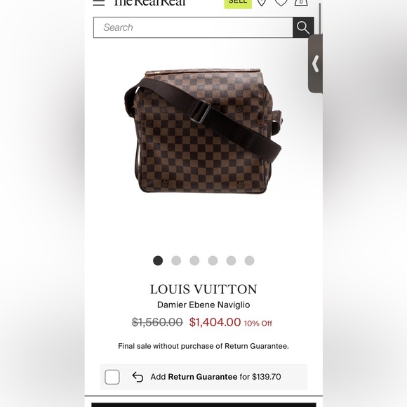 Louis Vuitton Brown Checkered Crossbody Bag - Picture 2 of 16